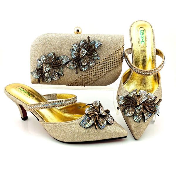 dress shoes arrival italian design selling elegant gold color crystal style luxury noble women and bag set for party, Black
dress shoes arrival italian design selling elegant gold color crystal style luxury noble women and bag set for party, Black