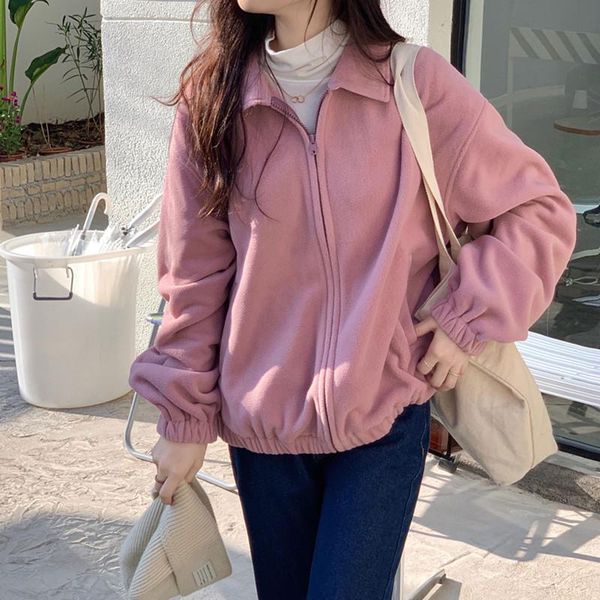 women's jackets 4 colors 2021 korean style women autumn winter coats stand collar zipper jacket casual clothing female coat womens (x2, Black;brown
women's jackets 4 colors 2021 korean style women autumn winter coats stand collar zipper jacket casual clothing female coat womens (x2, Black;brown