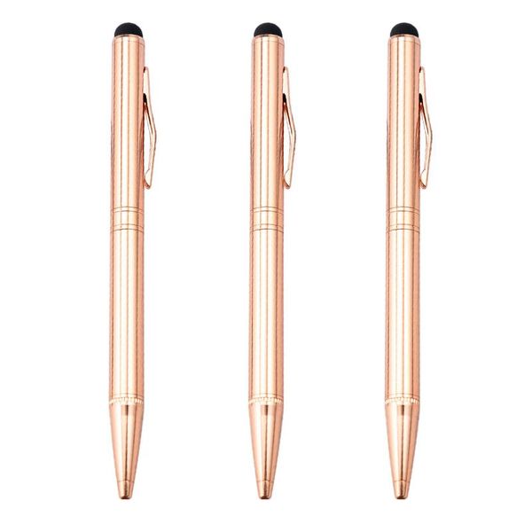 ballpoint pens 1000pcs/lot 2 in 1 rose gold touch screen metal pen creative stationery gift advertising wholesale custom logo, Blue;orange
ballpoint pens 1000pcs/lot 2 in 1 rose gold touch screen metal pen creative stationery gift advertising wholesale custom logo, Blue;orange