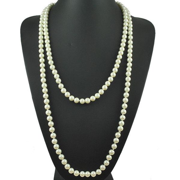 pendant necklaces long imitation pearl sweater chain layered necklace jewelry accessories for women, Silver
pendant necklaces long imitation pearl sweater chain layered necklace jewelry accessories for women, Silver