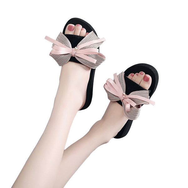 slippers korean women's flip flop bow flat slippers non slip and versatile ai9g, Black
slippers korean women's flip flop bow flat slippers non slip and versatile ai9g, Black