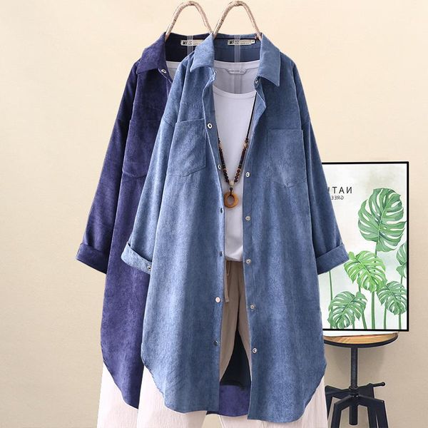 women's trench coats women shirt plus size long sleeve blouse corduroy coat 2021 spring autumn fashion casual windbreaker female outerw, Tan;black
women's trench coats women shirt plus size long sleeve blouse corduroy coat 2021 spring autumn fashion casual windbreaker female outerw, Tan;black