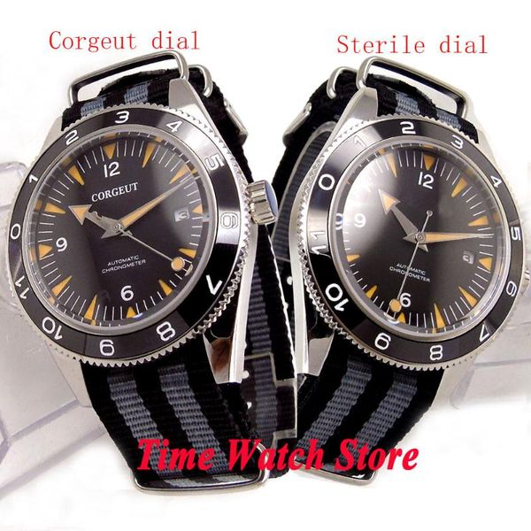 wristwatches 41mm miyota 8215 automatic men's watch black dial nylon strap sapphire glass luminous ceramic bezel waterproof, Slivery;brown
wristwatches 41mm miyota 8215 automatic men's watch black dial nylon strap sapphire glass luminous ceramic bezel waterproof, Slivery;brown