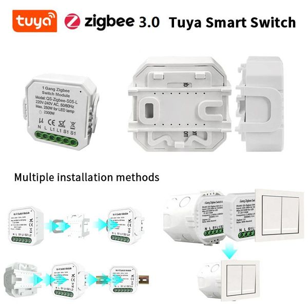smart home control tuya zigbee 3.0 switch module 220-240v without neutral single wireless light relay works with alexa google
smart home control tuya zigbee 3.0 switch module 220-240v without neutral single wireless light relay works with alexa google