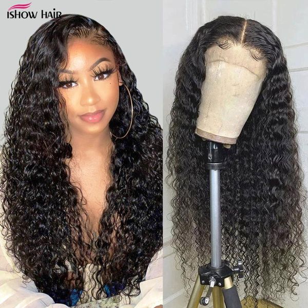 lace wigs ishow transparent 5x5 deep wave wig human hair brazilian front with pre plucked 4x4 closure, Black;brown
lace wigs ishow transparent 5x5 deep wave wig human hair brazilian front with pre plucked 4x4 closure, Black;brown