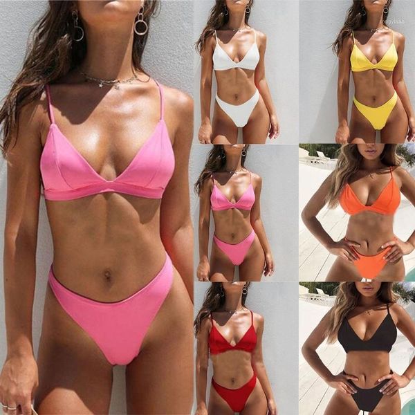 women's swimwear women 2 pieces bikini set simple solid color micro triangle brazilian swimsuit low waist thong padded bathing suit, White;black
women's swimwear women 2 pieces bikini set simple solid color micro triangle brazilian swimsuit low waist thong padded bathing suit, White;black