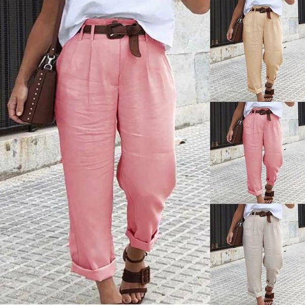 women's pants & capris trousers, linen casual fashion all-match pants, solid color pocket belt sports 2021 pencil and wide-leg, Black;white
women's pants & capris trousers, linen casual fashion all-match pants, solid color pocket belt sports 2021 pencil and wide-leg, Black;white