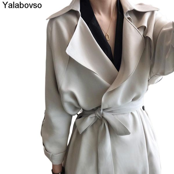 women's trench coats middle long korean waist loose spring and coat for women autumn 2021 thin windbreaker apricot black color, Tan;black
women's trench coats middle long korean waist loose spring and coat for women autumn 2021 thin windbreaker apricot black color, Tan;black