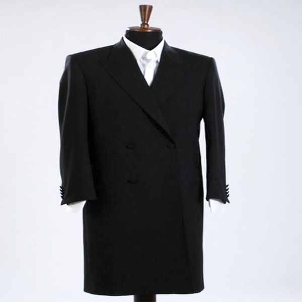men's suits & blazers black long coat closure collar business wedding tuxedos custom made men jacket tailored clothing only, White;black
men's suits & blazers black long coat closure collar business wedding tuxedos custom made men jacket tailored clothing only, White;black