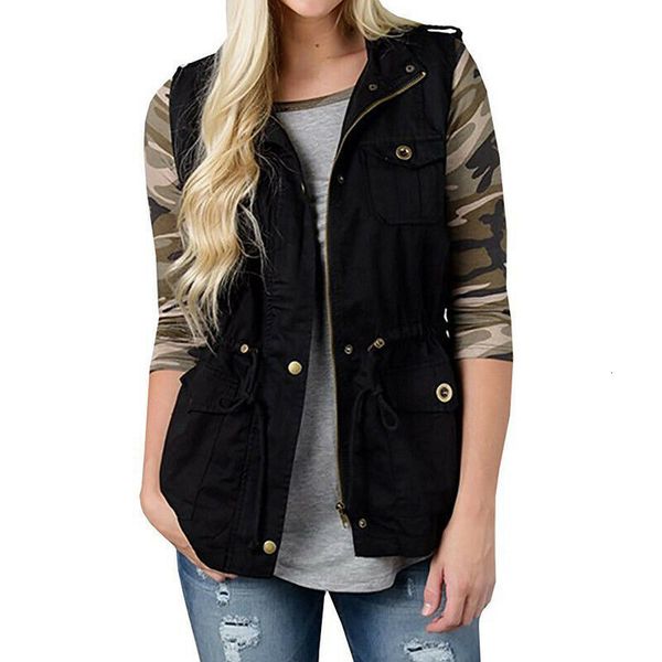 women's vests casual sleeveless female collection with multiple pockets, fast-drying, unisex, autumn chjx, Black;white
women's vests casual sleeveless female collection with multiple pockets, fast-drying, unisex, autumn chjx, Black;white
