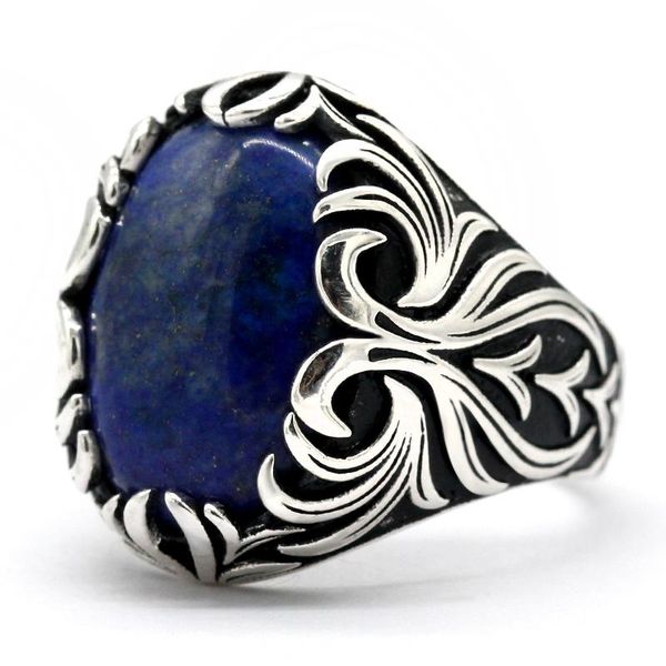 cluster rings lapis lazuli ring for men sterling 925 silver punk natural blue stone men's vintage carved turkish jewelry gift, Golden;silver
cluster rings lapis lazuli ring for men sterling 925 silver punk natural blue stone men's vintage carved turkish jewelry gift, Golden;silver
