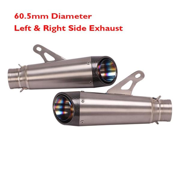 motorcycle exhaust system 60.5mm universal pipe left right muffler escape tips for racing dirt bike
motorcycle exhaust system 60.5mm universal pipe left right muffler escape tips for racing dirt bike