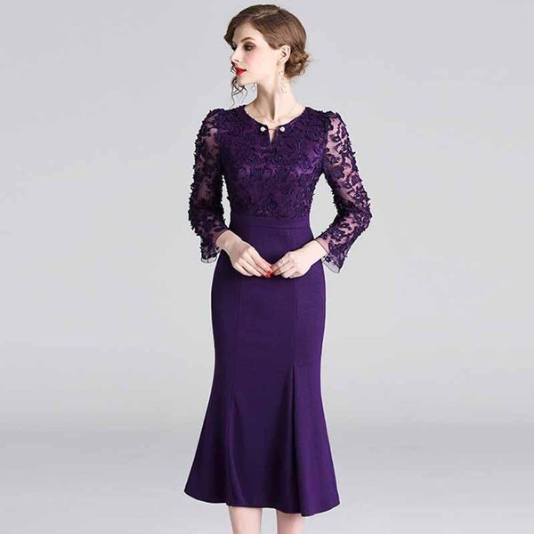 casual dresses jsxdhk fashion autumn winter women dress o-neck embroidery elegant purple lace slim fit mid-calf, Black;gray
casual dresses jsxdhk fashion autumn winter women dress o-neck embroidery elegant purple lace slim fit mid-calf, Black;gray
