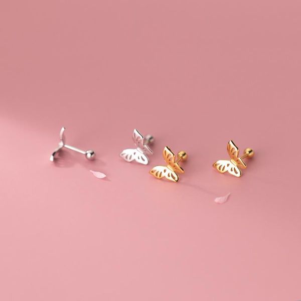 stud enosola 925 sterling silver minimalist hollow romantic butterfly screw small earrings for women charming party jewelry gift, Golden;silver
stud enosola 925 sterling silver minimalist hollow romantic butterfly screw small earrings for women charming party jewelry gift, Golden;silver