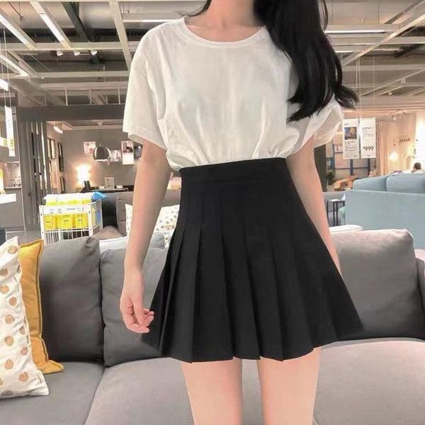 pleated skirt short high waist a-line half length female summer 2021 spring student jk uniform looks thin skirts, Black
pleated skirt short high waist a-line half length female summer 2021 spring student jk uniform looks thin skirts, Black