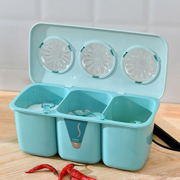 storage bottles & jars seasoning box with clear lid and spoon 3 compartments condimen organizer kitchen supplies hy99
storage bottles & jars seasoning box with clear lid and spoon 3 compartments condimen organizer kitchen supplies hy99