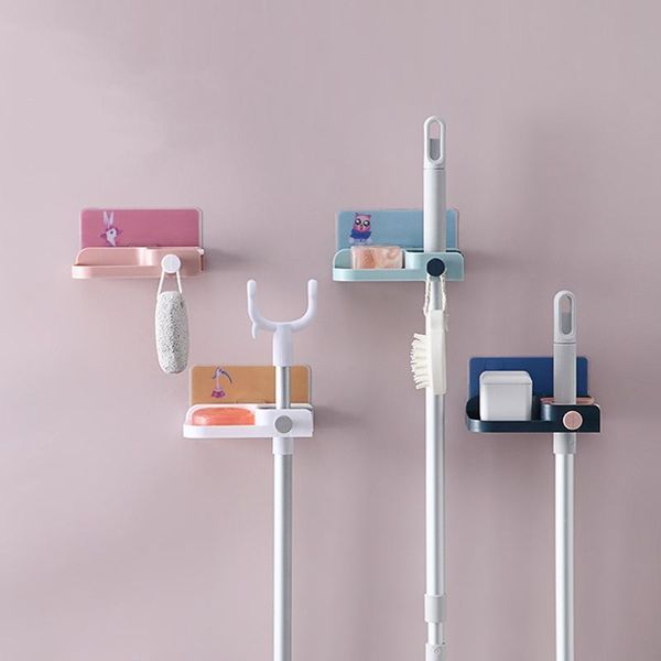 hooks & rails multifunctional mop holder with soap box bathroom wall hanging punch creative clip hook stick to the
hooks & rails multifunctional mop holder with soap box bathroom wall hanging punch creative clip hook stick to the