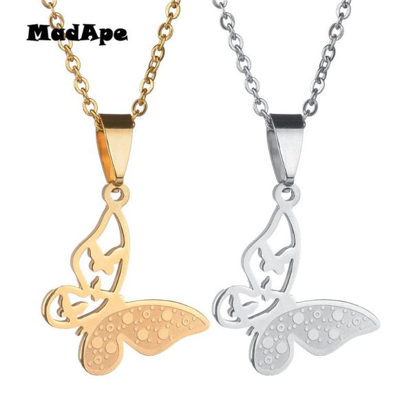 pendant necklaces madape fashion stainless steel hollow butterfly necklace for women gold silver color classic jewelry accessories collar
pendant necklaces madape fashion stainless steel hollow butterfly necklace for women gold silver color classic jewelry accessories collar