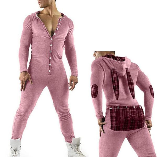 jogging clothing 2021 men's casual solid color button back open hooded slim one-piece, Black;red 
jogging clothing 2021 men's casual solid color button back open hooded slim one-piece, Black;red