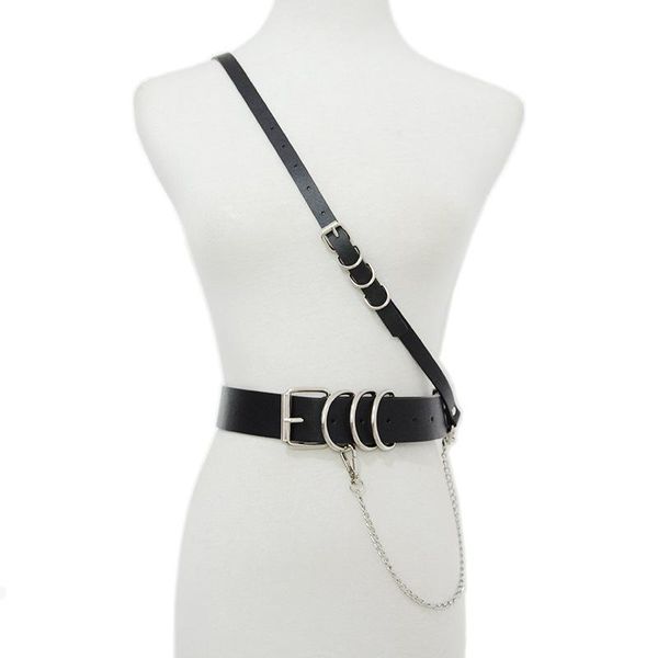 belts women fashion waist leather metal buckle straps all-match 2021 summer pu girdle single shoulder chain cinturon mujer, Black;brown
belts women fashion waist leather metal buckle straps all-match 2021 summer pu girdle single shoulder chain cinturon mujer, Black;brown