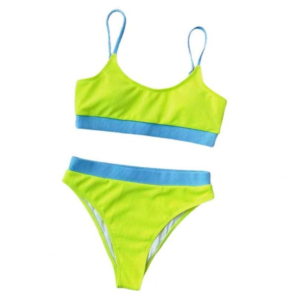 women's swimwear women high waist quick drying bikini set ribbed strap padded swimsuit beachwear swimsuits 2021 female swim, White;black
women's swimwear women high waist quick drying bikini set ribbed strap padded swimsuit beachwear swimsuits 2021 female swim, White;black