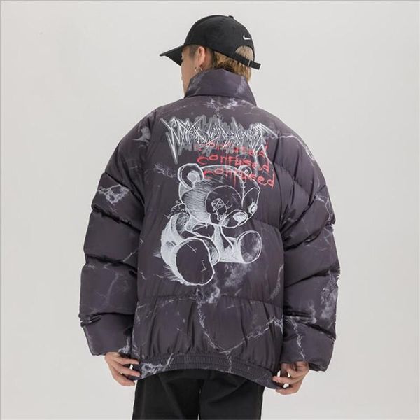 men's down & parkas hip hop jacket parka hurt bear print men winter windbreaker streetwear harajuku padded coat warm outwear hipster, Black
men's down & parkas hip hop jacket parka hurt bear print men winter windbreaker streetwear harajuku padded coat warm outwear hipster, Black