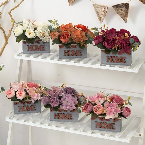 decorative flowers & wreaths modern artificial flower hydrangea peony simulation potted for weeding fake bonsai domestic ornaments artifical
decorative flowers & wreaths modern artificial flower hydrangea peony simulation potted for weeding fake bonsai domestic ornaments artifical