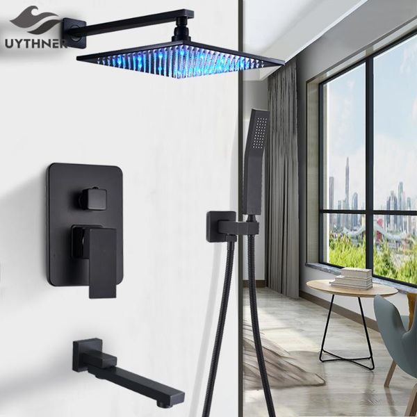 matte black bathroom showe faucet rainfall shower head led bath water wall mounted bathtub mixer tap set sets
matte black bathroom showe faucet rainfall shower head led bath water wall mounted bathtub mixer tap set sets