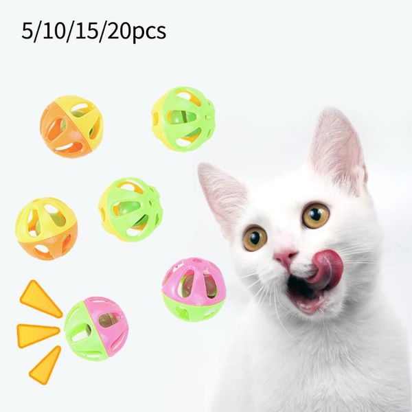 cat toys 5/10/15/20pcs plastic random color pet squeak toy small bell balls hollow out ball for kitten
cat toys 5/10/15/20pcs plastic random color pet squeak toy small bell balls hollow out ball for kitten