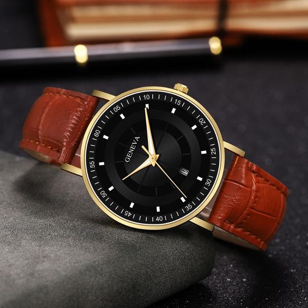 wristwatches men geneva watches male business leather strap calendar quartz watch mens casual wrist for relogio masculino, Slivery;brown
wristwatches men geneva watches male business leather strap calendar quartz watch mens casual wrist for relogio masculino, Slivery;brown