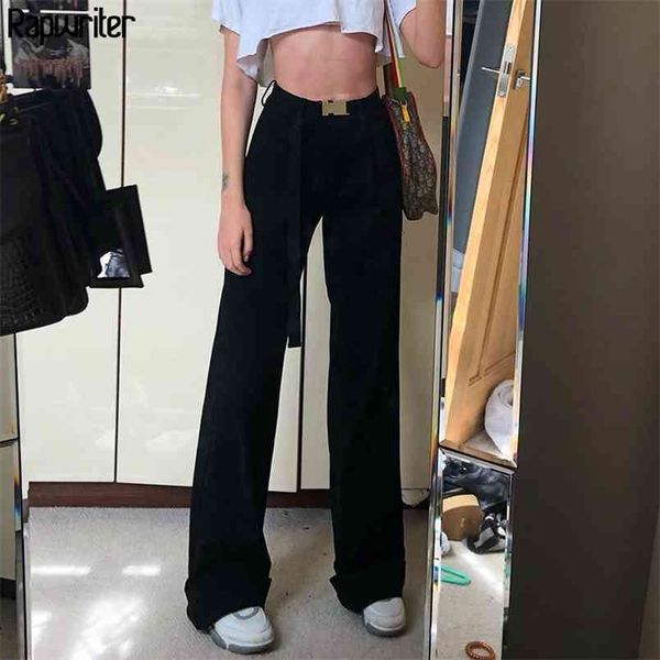 streetwear loose black straight y2k pant women spring high waist s trousers long buttons capris pocket 210510, Black;white
streetwear loose black straight y2k pant women spring high waist s trousers long buttons capris pocket 210510, Black;white
