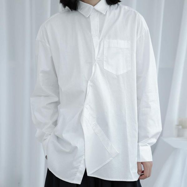 men's casual shirts large size autumn abstinence department irregular placket design loose long sleeve shirt fashion japanese solid col, White;black
men's casual shirts large size autumn abstinence department irregular placket design loose long sleeve shirt fashion japanese solid col, White;black