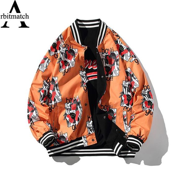 men's jackets hip hop jacket double sided baseball creativity printing streetwear harajukur loose outwear bomber, Black;brown
men's jackets hip hop jacket double sided baseball creativity printing streetwear harajukur loose outwear bomber, Black;brown