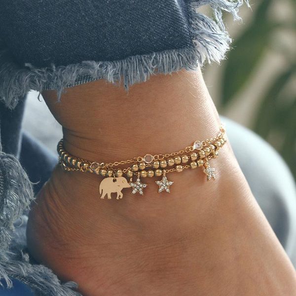 anklets 3pc/set bohemian beaded anklet set elephant star multilayer crystal pendant bracelet on foot women girl party leg jewelry, Red;blue
anklets 3pc/set bohemian beaded anklet set elephant star multilayer crystal pendant bracelet on foot women girl party leg jewelry, Red;blue