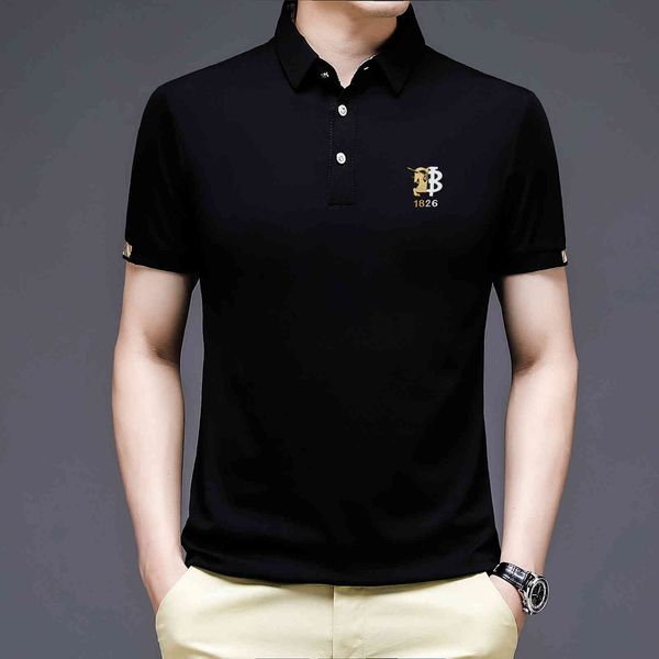 2021 Short Sleeve T-shirt Men's Summer Leisure Fashion Solid Color Lapel Bottom Youth Large Polo Shirt, Black
2021 Short Sleeve T-shirt Men's Summer Leisure Fashion Solid Color Lapel Bottom Youth Large Polo Shirt, Black