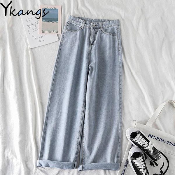 women's jeans women plus size loose high waist retro wide leg mom jean korean style all-match simple full-length trendy chic zipper, Blue
women's jeans women plus size loose high waist retro wide leg mom jean korean style all-match simple full-length trendy chic zipper, Blue