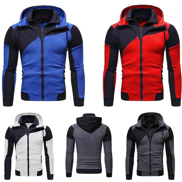 men's hoodies & sweatshirts 2021 est double zipper color matching casual daily slim male hoodie sportswear pullover cardigan, Black
men's hoodies & sweatshirts 2021 est double zipper color matching casual daily slim male hoodie sportswear pullover cardigan, Black