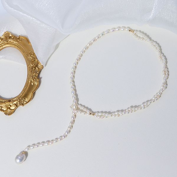 selling jewelry fresh water pearl necklace shows temperament meter shaped clavicle chain baroque pendant, Silver
selling jewelry fresh water pearl necklace shows temperament meter shaped clavicle chain baroque pendant, Silver