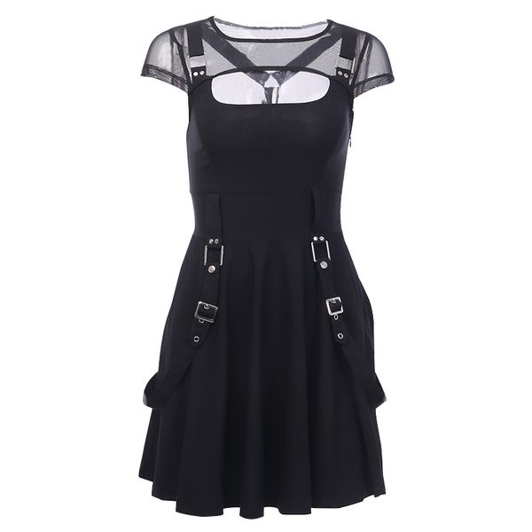 2021gothic black dress mesh harajuku grunge women mini dress streetwear fashion female a-line summer dresses, Black;gray
2021gothic black dress mesh harajuku grunge women mini dress streetwear fashion female a-line summer dresses, Black;gray