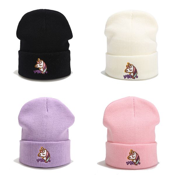 knitted hat female fashion version new cartoon unicorn embroidered wool hat autumn winter student couple street trend cold hat, Blue;gray
knitted hat female fashion version new cartoon unicorn embroidered wool hat autumn winter student couple street trend cold hat, Blue;gray