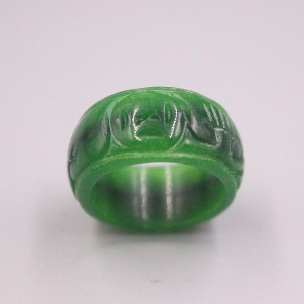 cluster rings women's chinese dark green jadeite jade ring for women man female band carved coin heating 11.5mm size us 9.75, Golden;silver
cluster rings women's chinese dark green jadeite jade ring for women man female band carved coin heating 11.5mm size us 9.75, Golden;silver