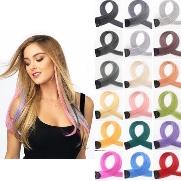 synthetic wigs hywamply 60cm long silky straight colorful clip-in one piece hair 12g/piece highlight fake pieces, Black
synthetic wigs hywamply 60cm long silky straight colorful clip-in one piece hair 12g/piece highlight fake pieces, Black