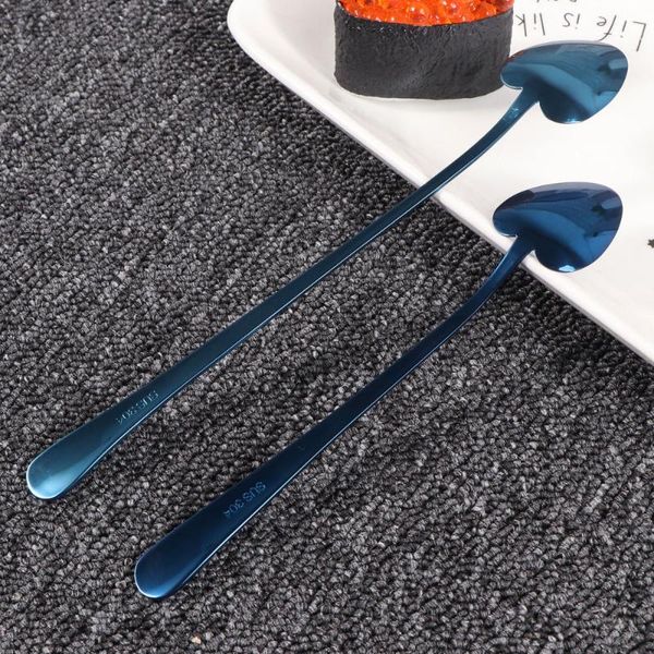 party favor 2pcs stainless steel heart shape scoop dessert spoons coffee spoon tableware for ice cream cocktail soup (large blue+medium blue
party favor 2pcs stainless steel heart shape scoop dessert spoons coffee spoon tableware for ice cream cocktail soup (large blue+medium blue