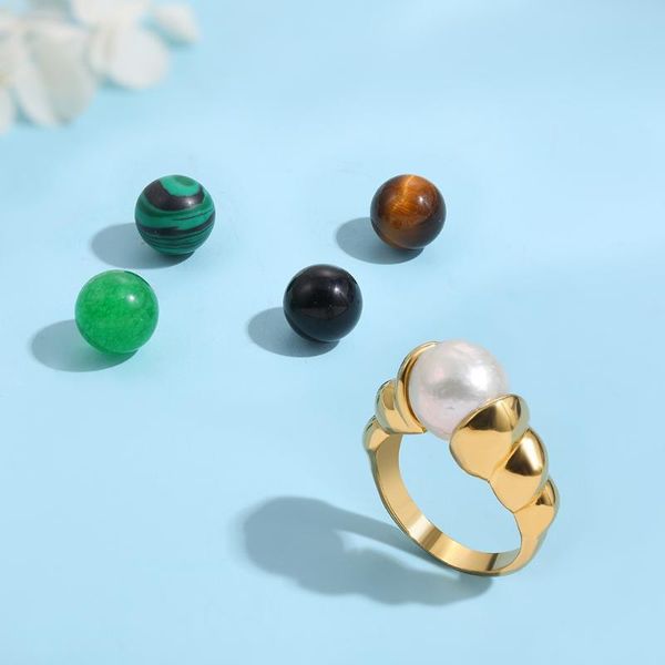 wedding rings vintage gold croissant chunky ring adjustable round white pearl beads green stone for women charm jewelry gift, Slivery;golden
wedding rings vintage gold croissant chunky ring adjustable round white pearl beads green stone for women charm jewelry gift, Slivery;golden