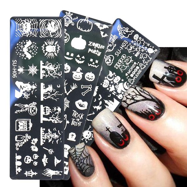 nail art decorations 6pcs stamping plates set halloween templates tool pumpkin ghost horror sticker decals, Silver;gold
nail art decorations 6pcs stamping plates set halloween templates tool pumpkin ghost horror sticker decals, Silver;gold