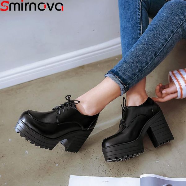 dress shoes smirnova big size 34-42 women pumps round toe lace up ladies square high heels platform 2021, Black
dress shoes smirnova big size 34-42 women pumps round toe lace up ladies square high heels platform 2021, Black