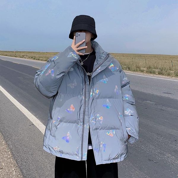 men's down & parkas winter stand-up collar jacket thickened warm cotton tide brand butterfly printing couple handsome, Black
men's down & parkas winter stand-up collar jacket thickened warm cotton tide brand butterfly printing couple handsome, Black