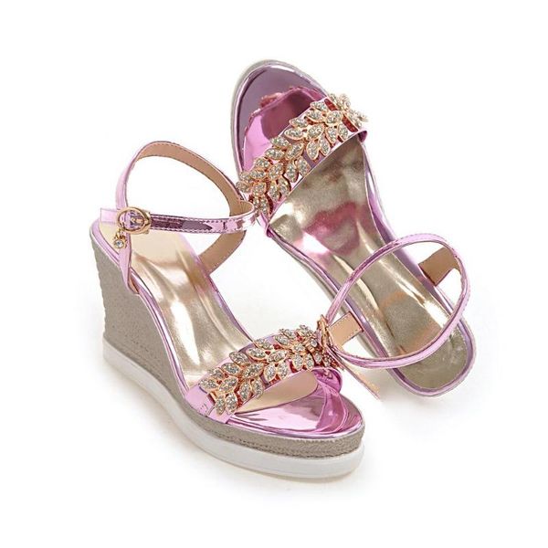 big size 32-43 summer fashion women solid sweet crystal platform heels sandals 4 colors dress shoes, Black
big size 32-43 summer fashion women solid sweet crystal platform heels sandals 4 colors dress shoes, Black