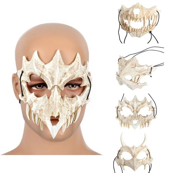 party masks white bone mask long teeth demon samurai pu face tengu dragon yaksa tiger cosplay halloween accessories
party masks white bone mask long teeth demon samurai pu face tengu dragon yaksa tiger cosplay halloween accessories
