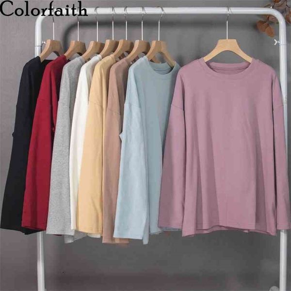women spring autumn t-shirts oversize solid bottoming long sleeve wild thicken minimalist style t2789jx 210427, White
women spring autumn t-shirts oversize solid bottoming long sleeve wild thicken minimalist style t2789jx 210427, White